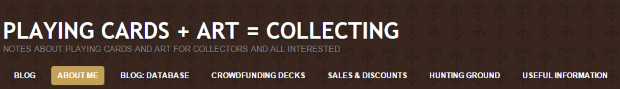PlayingCardCollector.net-Menu