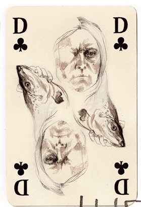 A-Deck-of-Cards-by-Monja-Gentschow-Queen-of-Clubs