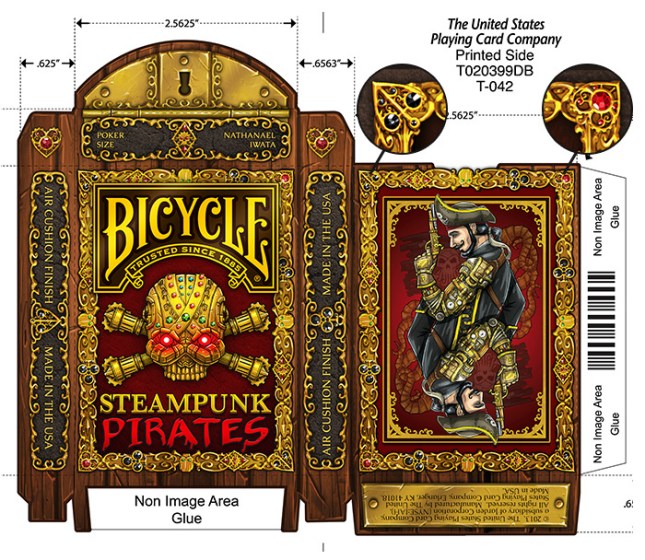 Bicycle Steampunk Pirates Playing Cards by Nat Iwata on Kickstarter Bicycle-Steampunk-Pirates-Playing-Cards-by-Nat-Iwata-Plunded-Deck