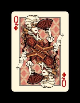 Bicycle Venexiana Playing Cards by Lotrek on Kickstarter: The Queen of Diamonds Bicycle-Venexiana-Playing-Cards-by-Lotrek-Queen-of-Diamonds