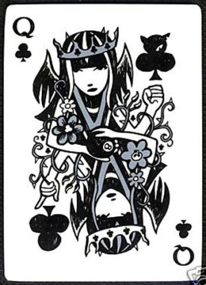 Emily-the-Strange-Playing-Cards-Queen-of-Clubs