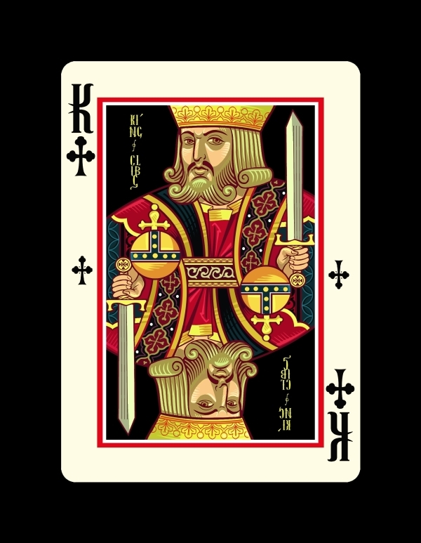 Icons-Playing-Cards-by-Lotrek-Imperial-Edition-King-of-Clubs