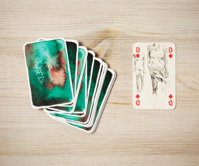 A-Deck-of-Cards-by-Monja-Gentschow-Queen-of-Diamonds