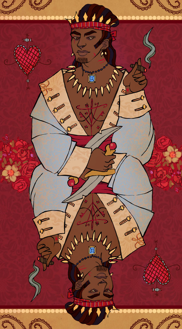 Voodoo_Loa_Cards_King_of_Hearts_UlaFish