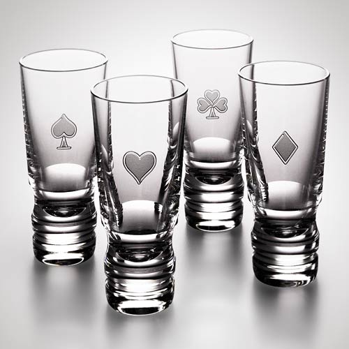 21-Four-Suits-Vodka-Set-Steuben-Glass