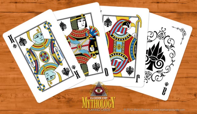 Bicycle Gods of Mythology Playing Cards by Marci Brinker: Court Cards - Spades Bicycle-Gods-of-Mythology-Playing-Cards-by-Marci-Brinker-Spades