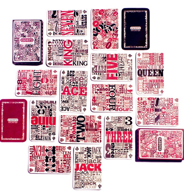 Typographic Playing Cards: The Oversized Typography Cards by Rachel ...