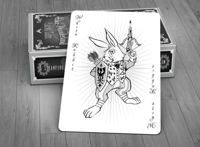 Alice_of_Wonderland_Playing_Cards_Joker_Silver_Edition