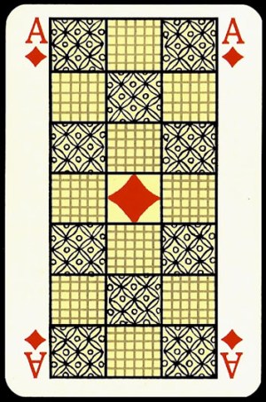 Jugendstil_Art_Nouveau_Playing_Cards_The_Ace_of_Diamonds