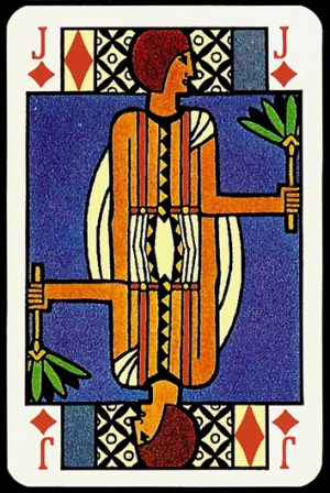 Jugendstil_Art_Nouveau_Playing_Cards_The_Jack_of_Diamonds