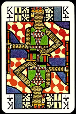 Jugendstil_Art_Nouveau_Playing_Cards_The_King_of_Clubs