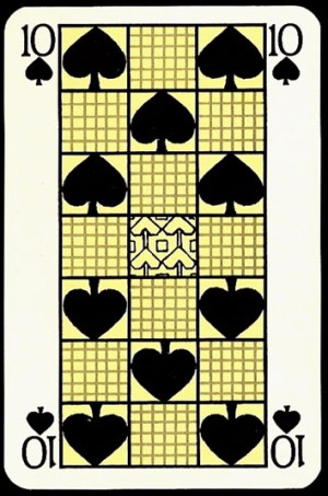 Jugendstil_Art_Nouveau_Playing_Cards_The_Ten_of_Spades