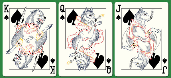 Westeros'_Wildlife_Playing_Cards_Spades