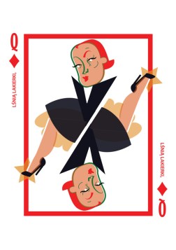 Casino_Playing_Cards_by_Gosia_Czyzewska_Queen_of_Diamonds