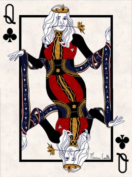 M-Carelli-Semi-Transformation-Playing-Cards-Queen-of-Clubs