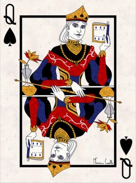M-Carelli-Semi-Transformation-Playing-Cards-Queen-of-Spades