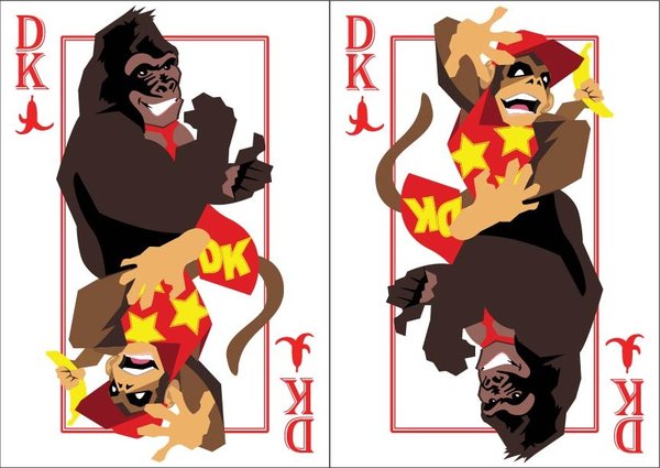 Playing-Cards-donkey-kong-and-diddy-kong-by-Benjamin-Arce