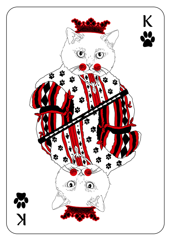 Cats_Playing_Cards_by_Katarzyna_Kalder_King