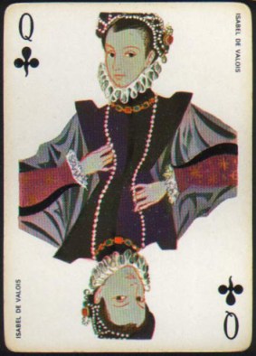 Espana_Imperial_Fournier_Playing_Cards_Queen_of_Clubs