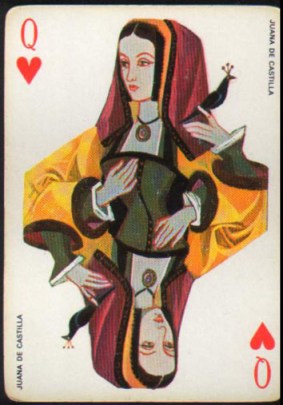 Espana_Imperial_Fournier_Playing_Cards_Queen_of_Hearts
