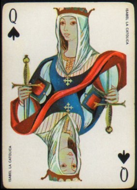 Espana_Imperial_Fournier_Playing_Cards_Queen_of_Spades