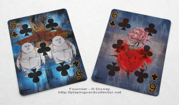 Fournier-Alice-in-Wonderland-Playing-Cards-Clubs-5-6