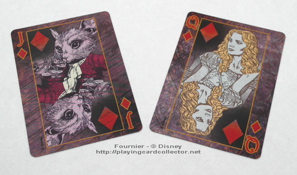Fournier-Alice-in-Wonderland-Playing-Cards-Diamonds-Jack-Queen