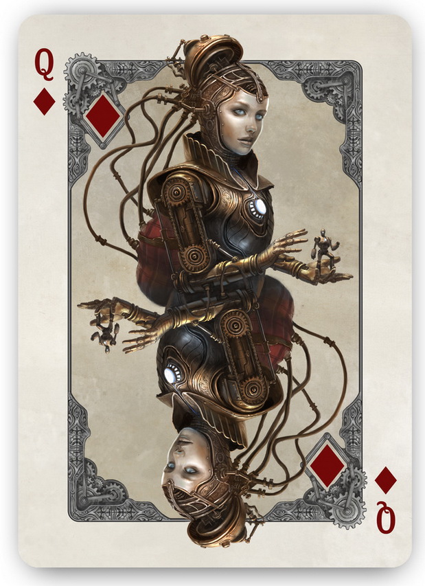Bicycle_Kingdoms_of_a_New_World_Playing_Cards_Queen_of_Diamonds