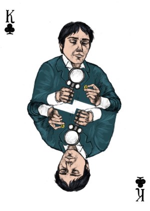 Sherlock-Holmes-Playing-Cards-by-Abby-Diamond-King-of-Clubs