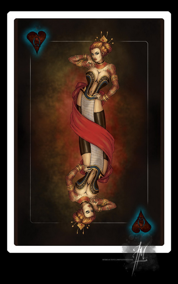 Gamblers-Playing-Cards-by-Lily-McDonnell-Queen-of-Hearts
