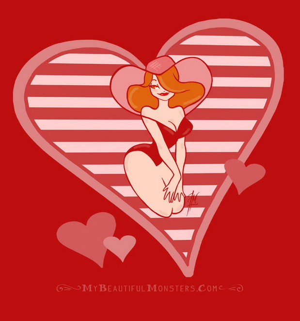 Pin-Up-Playing-Card-Sketches-by-Lily-McDonnell-Valentine