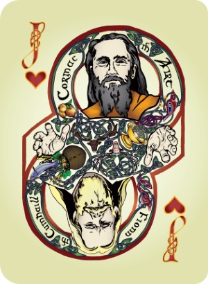 Bicycle Celtic Myth Playing Cards by James Acken: The Jack of Hearts Bicycle-Celtic-Myth-Playing-Cards-by-James-Acken-Jack-of-Hearts