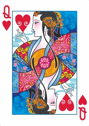 Bicycle Emperor Playing Cards by Joanne Lin: The Queen of Hearts Bicycle-Emperor-Playing-Cards-by-Joanne-Lin-Queen-of-Hearts
