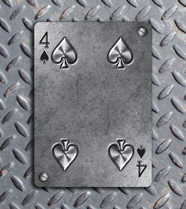 Bicycle-Metal-Deck-Four-of-Spades