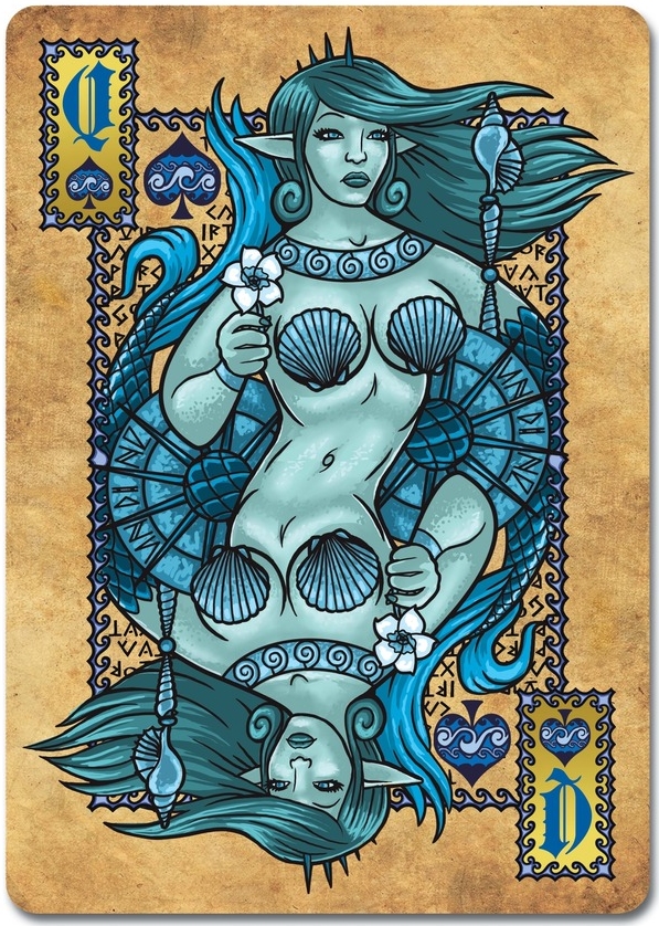 Grimoire-Playing-Cards-Elemental-Magick-Queen-of-Spades