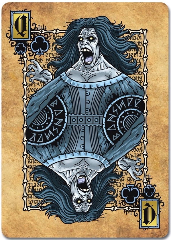 Grimoire-Playing-Cards-Necromancy-Queen-of-Clubs