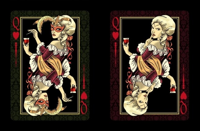 Venexiana-Dark-Playing-Cards-Queen-of-Hearts
