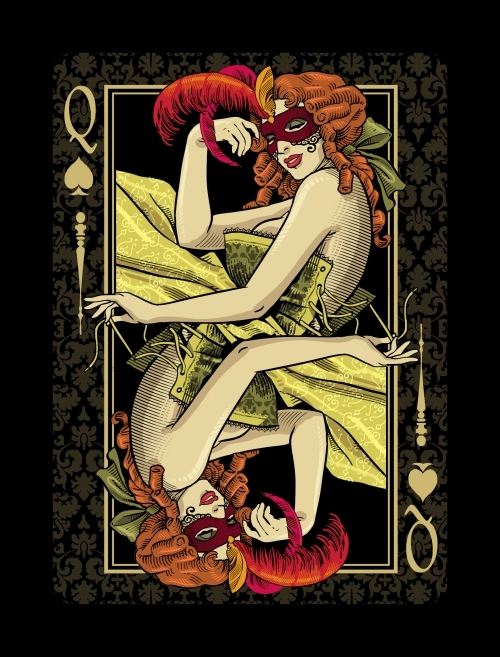 Venexiana-Dark-Playing-Cards-Queen-of-Spades
