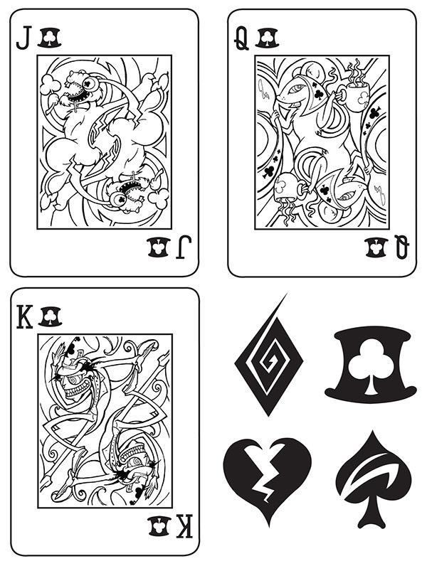 Alice-in-Wonderland-Playing-Cards-by-Adam-Mordecai-Clubs