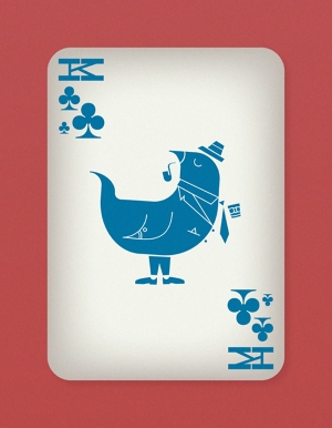 Jazzy-Birds-Playing-Cards-by-Paul-Bronaugh-King-of-Clubs
