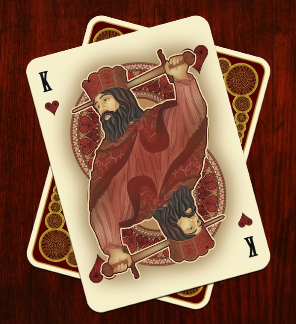 Bicycle-Nouveau-Playing-Cards-by-BFPC-King-of-Hearts