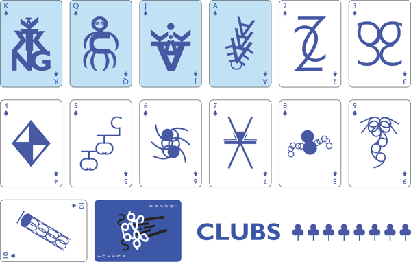 Gill-Sans-Typographic-Playing-Cards-by-Steve-Abercrombie-Clubs