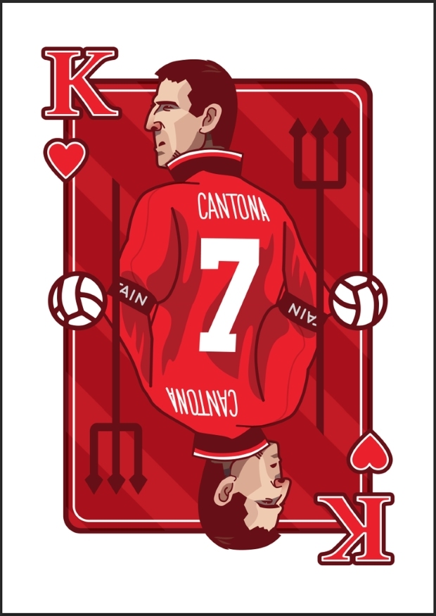 The King of Hearts by Dave Flanagan: Eric Cantona King-of-Hearts-by-Dave-Flanagan-Eric-Cantona