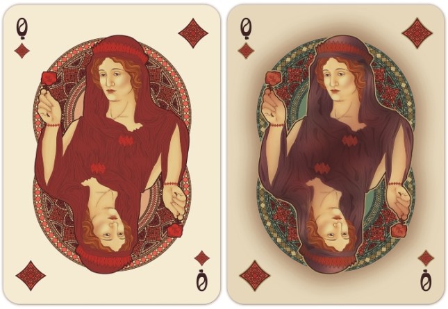 Nouveau-Playing-Cards-by-BFPC-Queen-of-Diamonds
