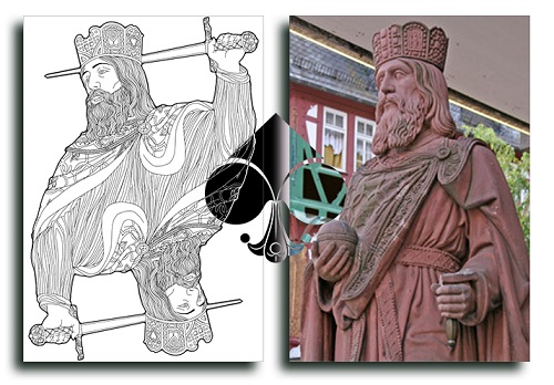 Nouveau-Playing-Cards-King-Charlemagne