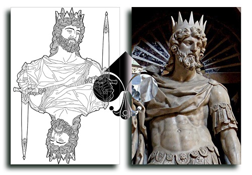 Nouveau-Playing-Cards-King-David