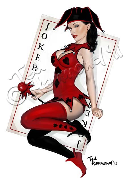 Pin-Up-Playing-Cards-by-Ted-Hammond-Joker
