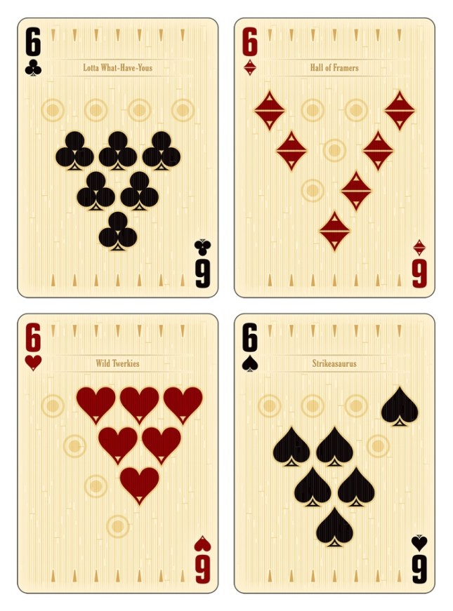 Midnight-BOWL-A-RAMA-Playing-Cards-by-Randy-Butterfield-Number-Cards