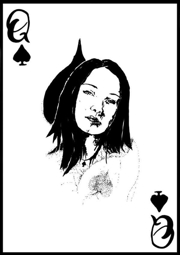 Playing-Cards-by-Victor-Queen-of-Spades