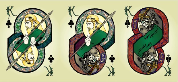 Bicycle-Celtic-Myth-Playing-Cards-by-James-Acken-Kings